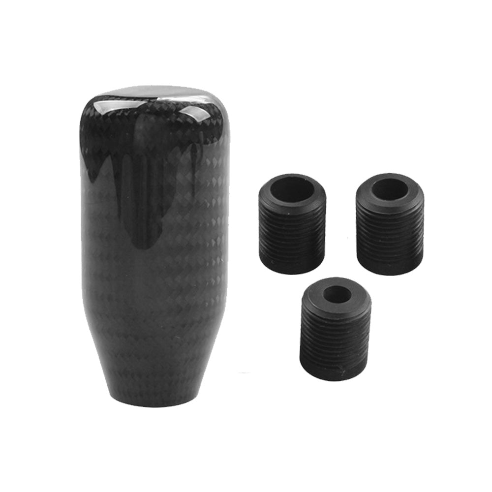 100% Real Carbon Fiber Universal Car Gear Shift Knob with Adapter
