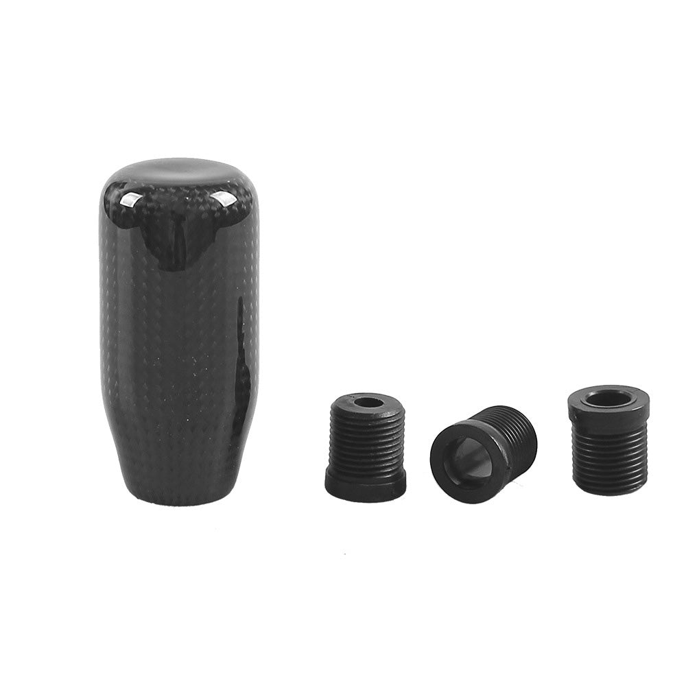 100% Real Carbon Fiber Universal Car Gear Shift Knob with Adapter